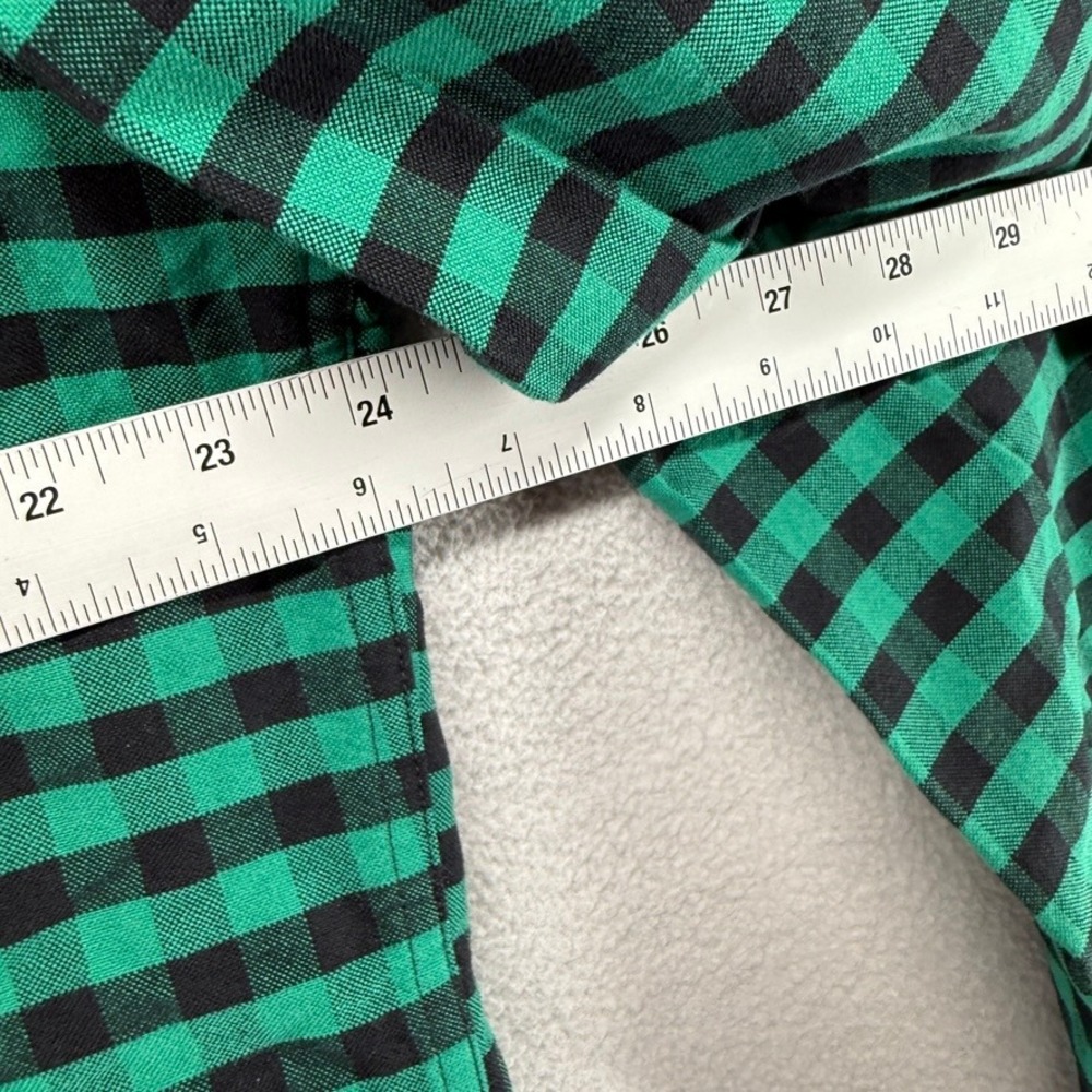 J.Crew Button Down Shirt Mens XL Tall Green Black Oxford Gingham Plaid OCBD Ivy - Picture 4 of 7